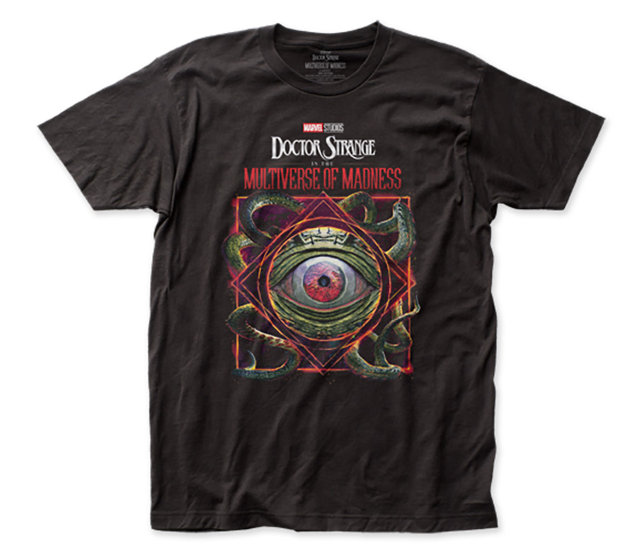 Doctor Strange In The Multiverse Of Madness Movie Gargantos Square Fitted Jersey Black T-Shirt Large