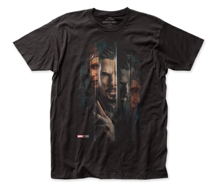 Doctor Strange In The Multiverse Of Madness Movie Theatrical Poster Fitted Jersey Black T-Shirt Large