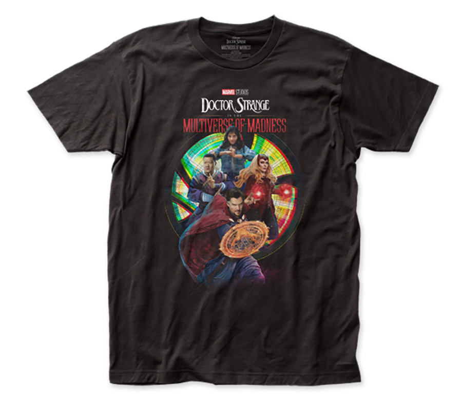 Doctor Strange In The Multiverse Of Madness Movie Hero Group Fitted Jersey Black T-Shirt Large
