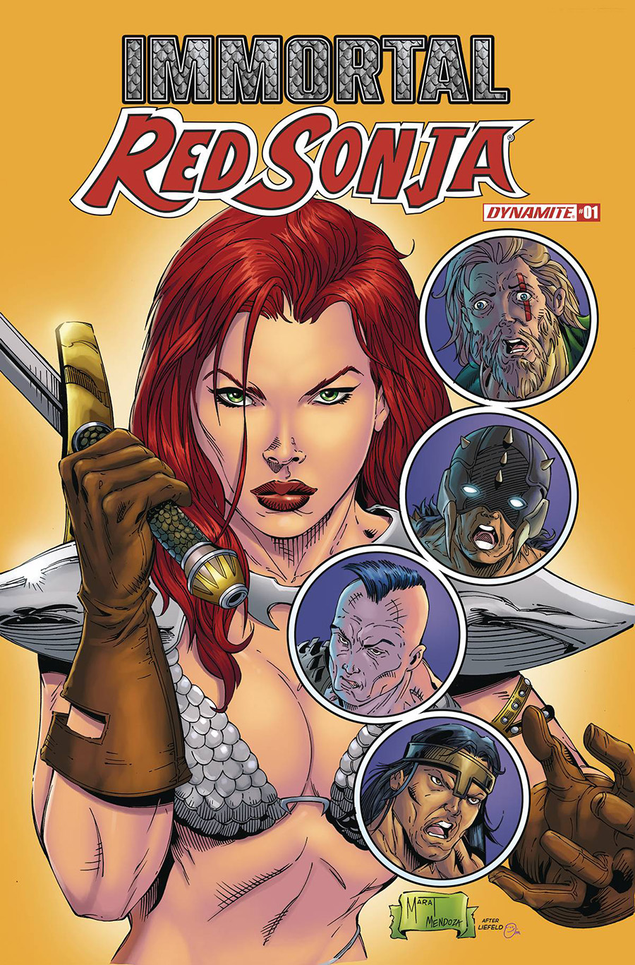 Immortal Red Sonja #1 Cover R Variant Marat Mychaels Rob Liefeld Homage Cover