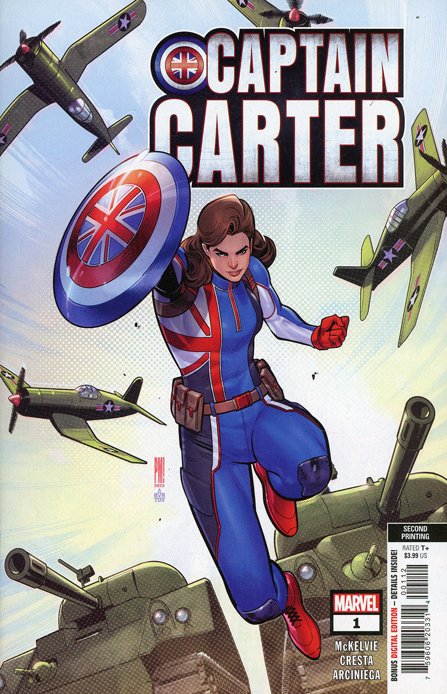 Captain Carter #1 Cover H 2nd Ptg Paco Medina Variant Cover