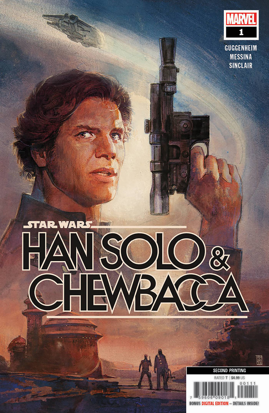 Star Wars Han Solo & Chewbacca #1 Cover E 2nd Ptg Alex Maleev Variant Cover
