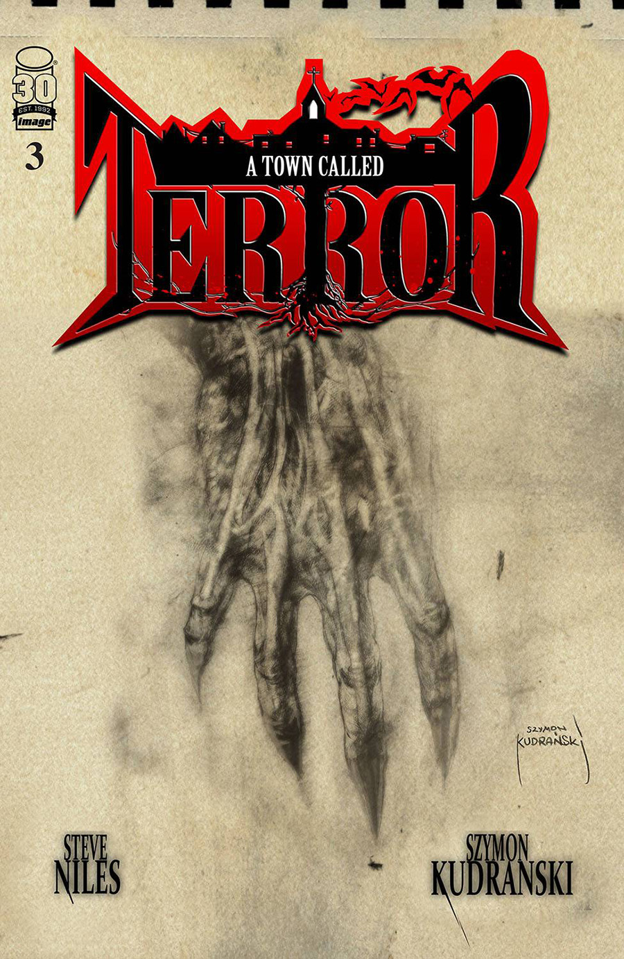 A Town Called Terror #3 Cover B Variant Szymon Kudranski Cover