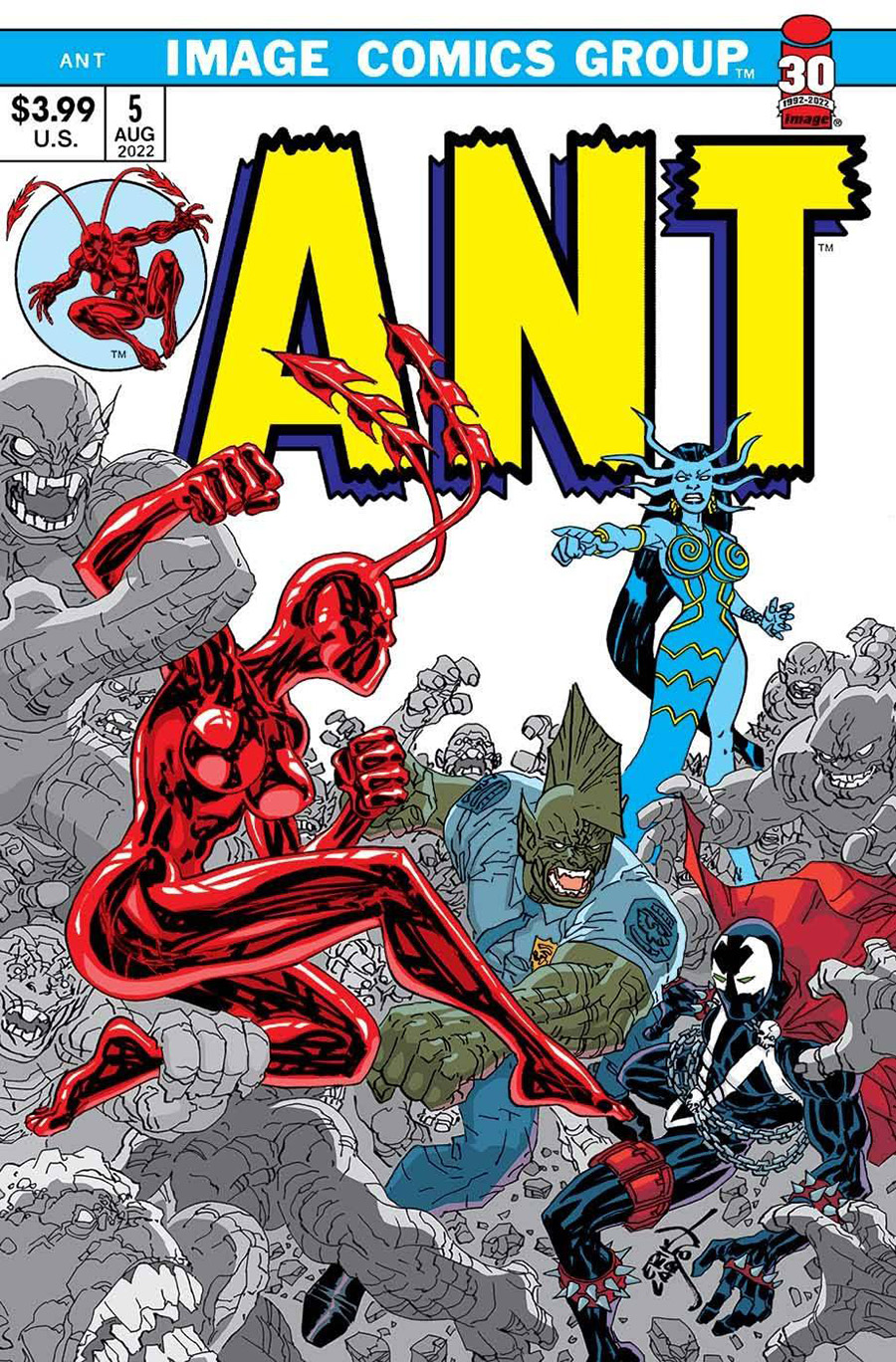 Ant Vol 3 #5 Cover B Variant Erik Larsen Retro 1970s Trade Dress Cover