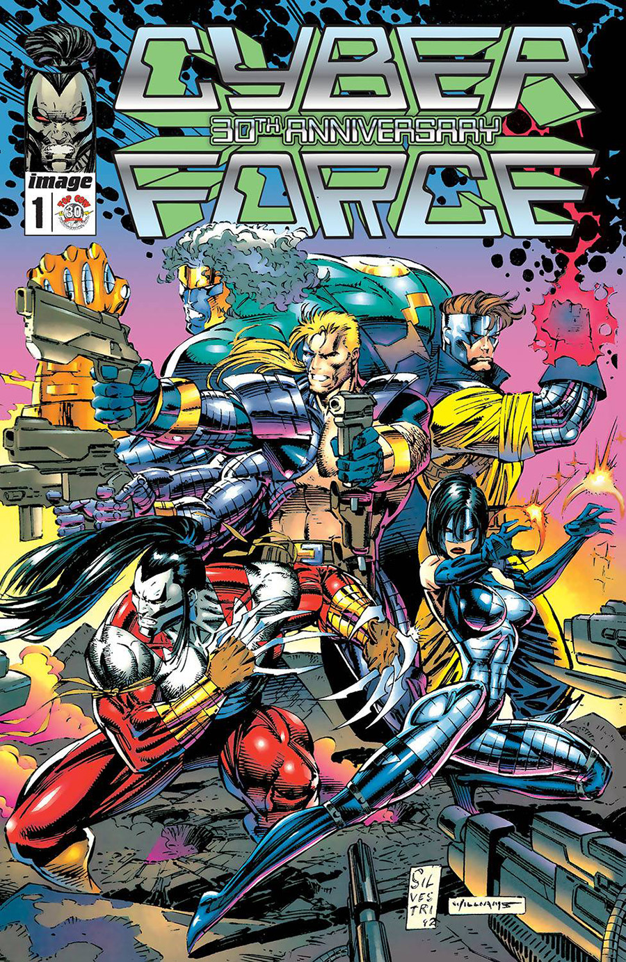 Cyberforce 30th Anniversary Commemorative Edition #1 Cover A Regular Marc Silvestri & Joe Chiodo Cover