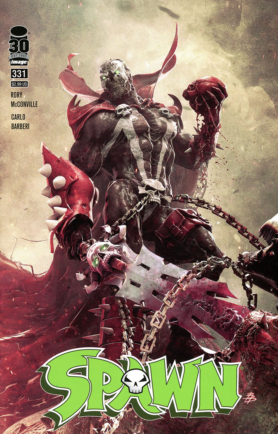Spawn #331 Cover A Regular Bjorn Barends Cover