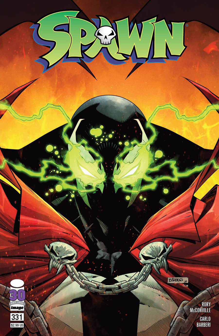 Spawn #331 Cover B Variant Carlo Barberi Cover