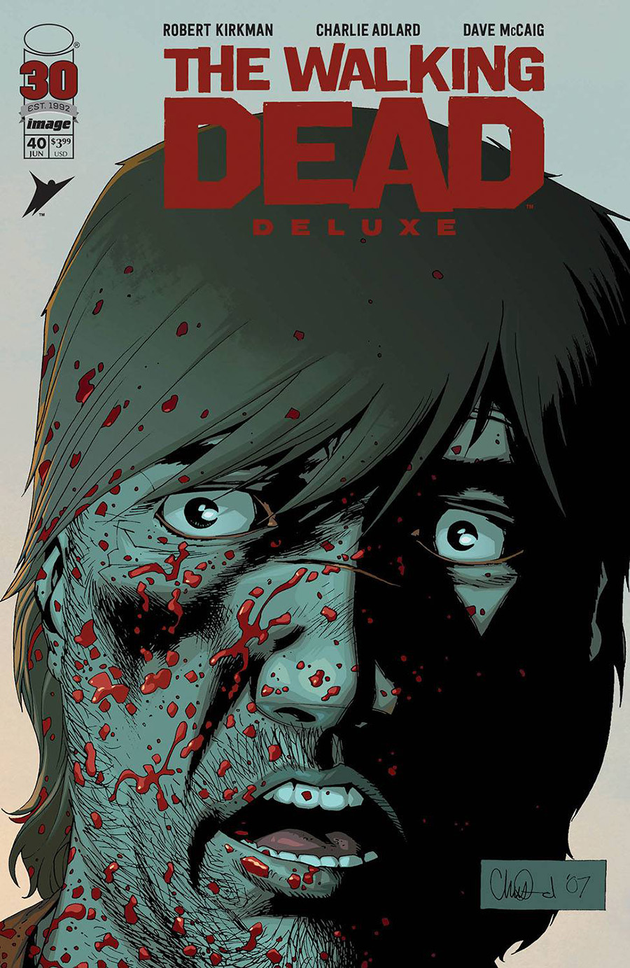 Walking Dead Deluxe #40 Cover B Variant Charlie Adlard & Dave McCaig Cover