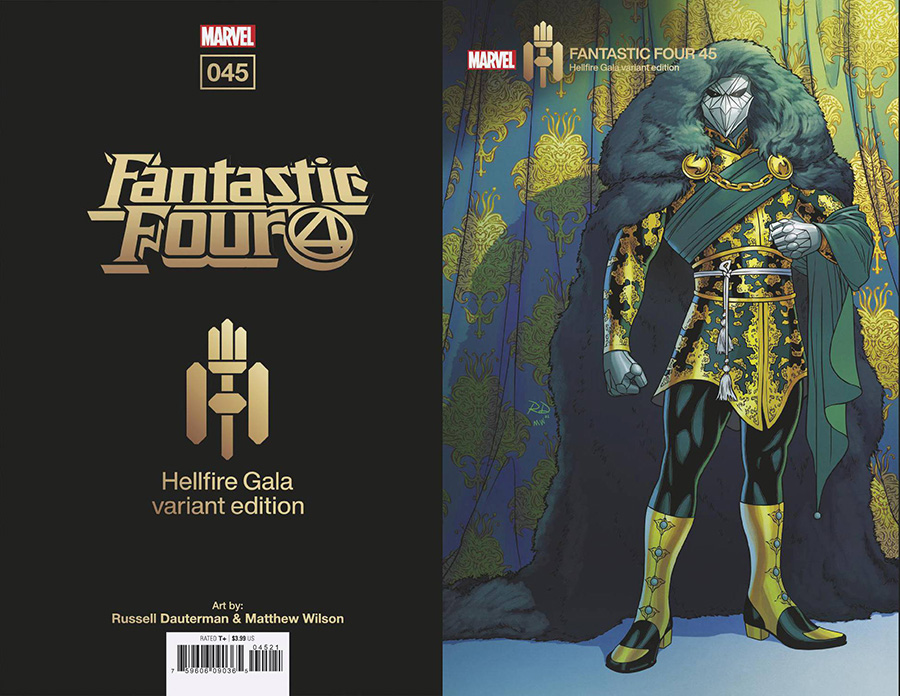 Fantastic Four Vol 6 #45 Cover B Variant Russell Dauterman Hellfire Gala Cover (Reckoning War Tie-In)