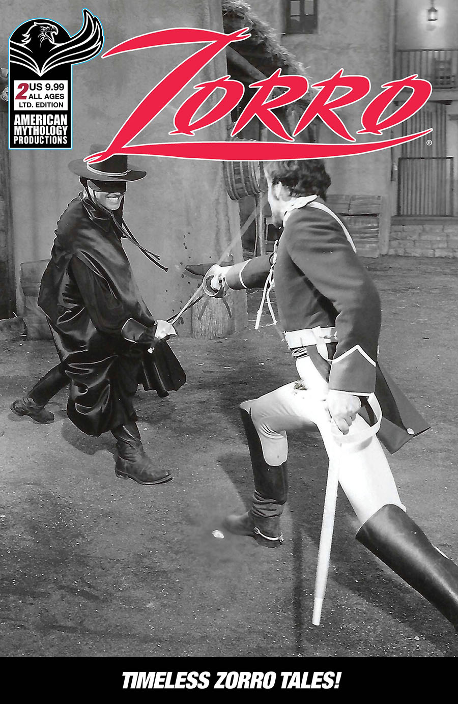 American Mythology Archives Zorro 1958 Dell Four Color #960 Cover B Limited Edition Black & White Photo Cover