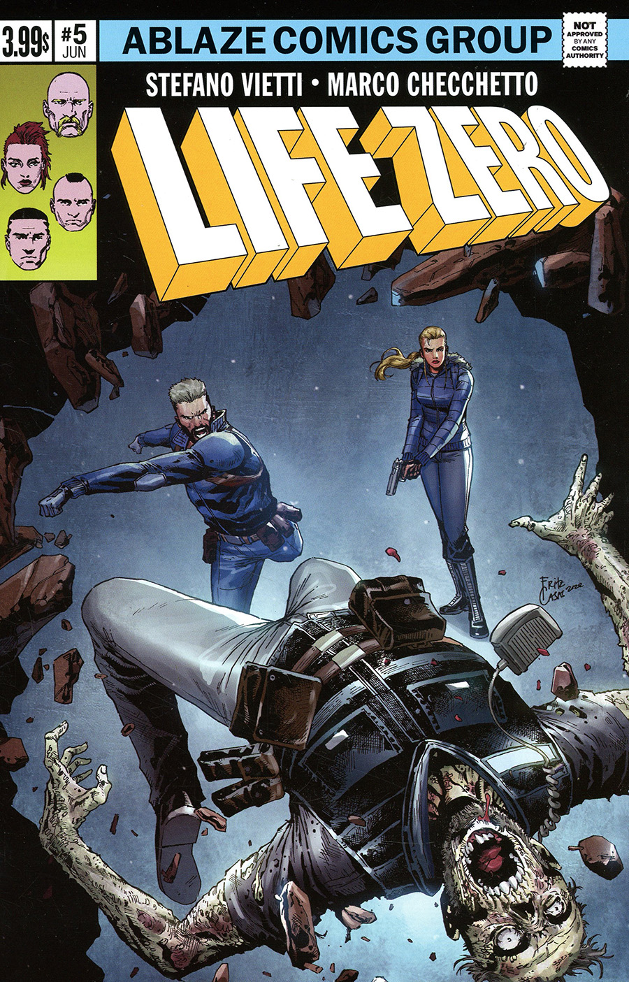 Life Zero #5 Cover D Variant Fritz Casas Uncanny X-Men 158 Parody Homage Cover