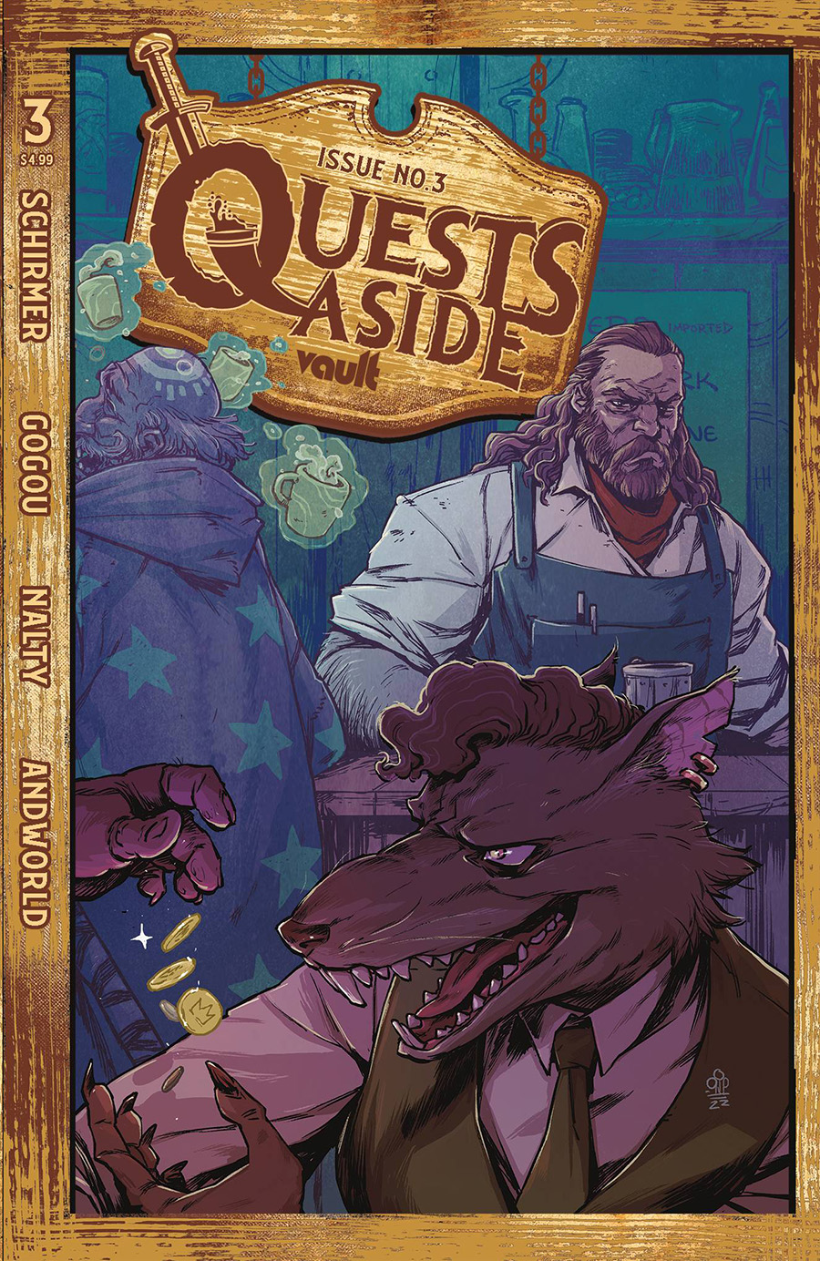 Quests Aside #3 Cover B Variant Michael Dialynas Cover