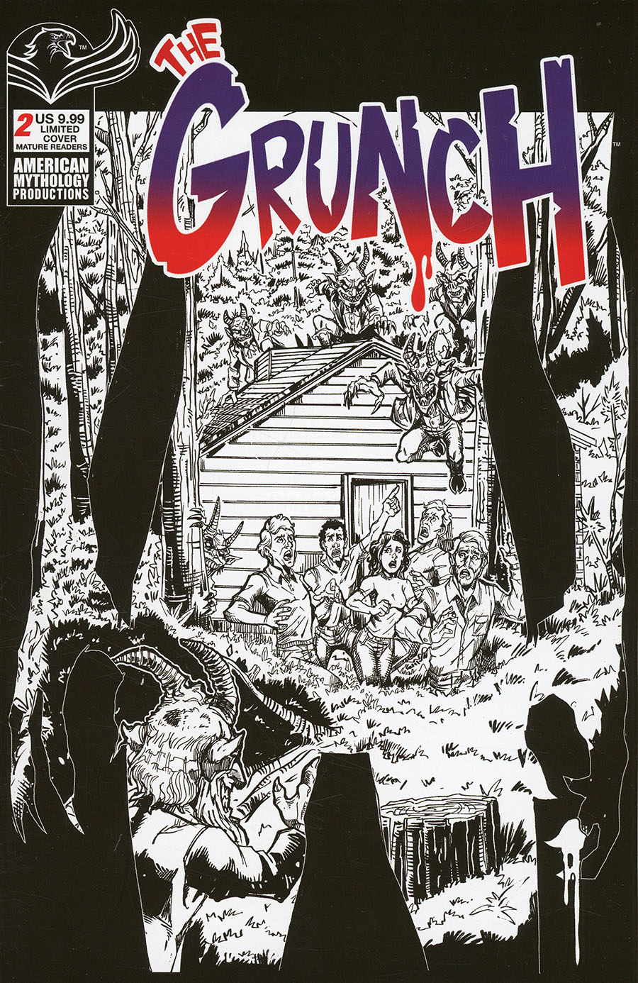 Grunch Welcome To The Brudderhood #2 Cover C Limited Edition EV Cantada Black & White Cover