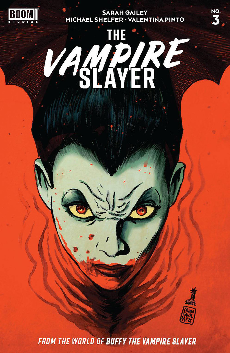 Vampire Slayer #3 Cover B Variant Francesco Francavilla Blood Red Foil Stamp Cover