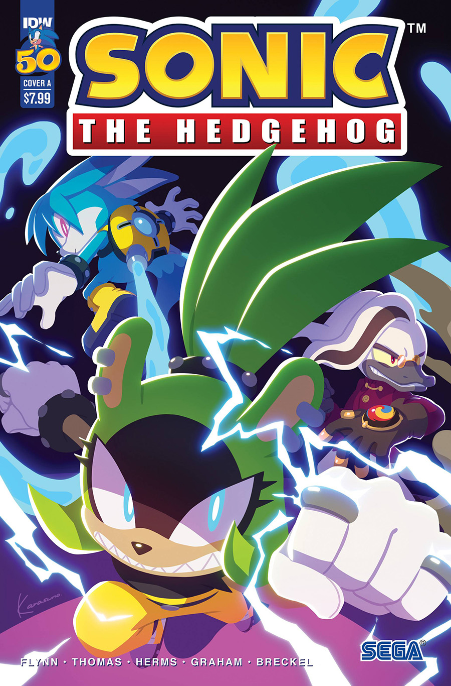Sonic The Hedgehog Vol 3 #50 Cover A Regular Sonic Team Cover