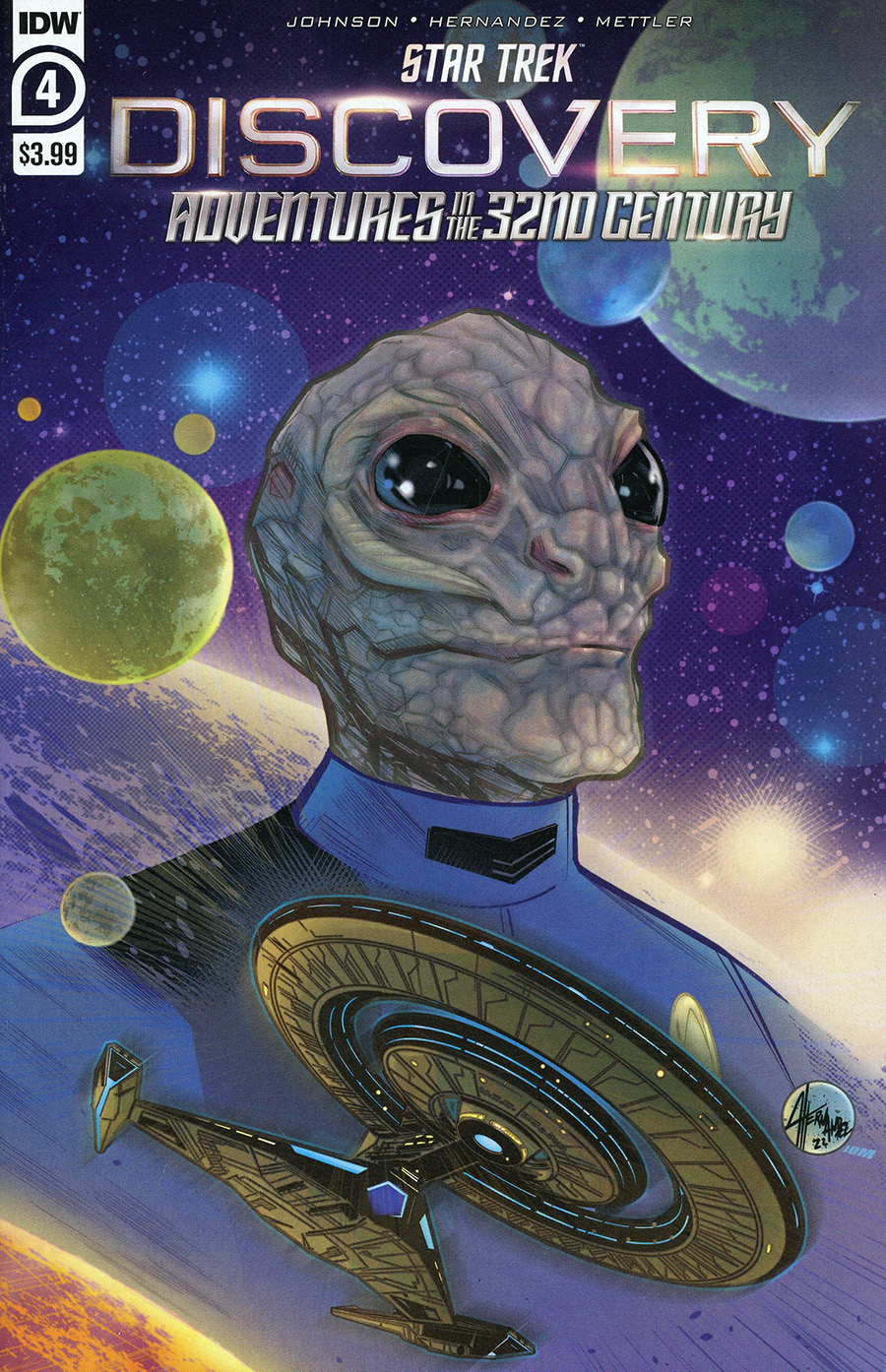 Star Trek Discovery Adventures In The 32nd Century #4 Cover A Regular Angel Hernandez Cover