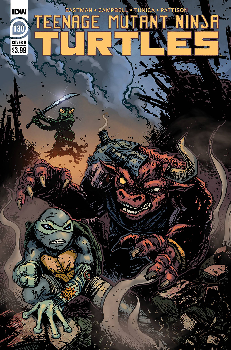 Teenage Mutant Ninja Turtles Vol 5 #130 Cover B Variant Kevin Eastman Cover