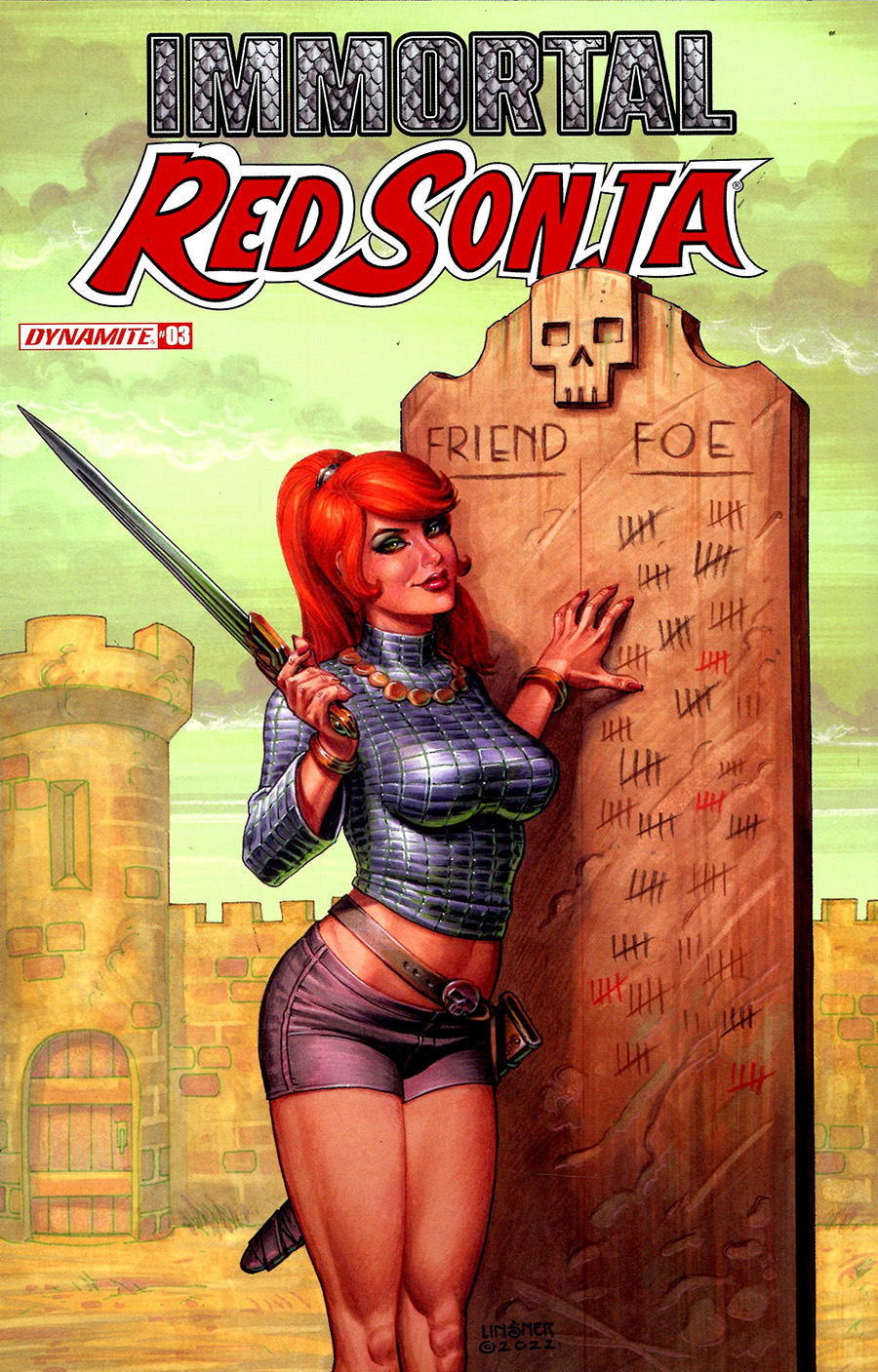 Immortal Red Sonja #3 Cover C Variant Joseph Michael Linsner Cover