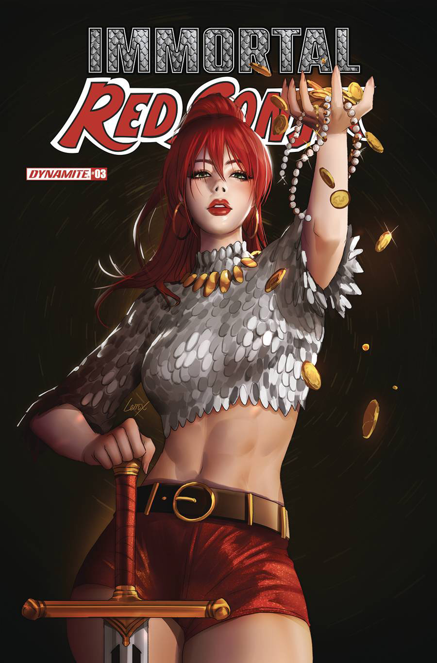 Immortal Red Sonja #3 Cover D Variant Lesley Leirix Li Cover
