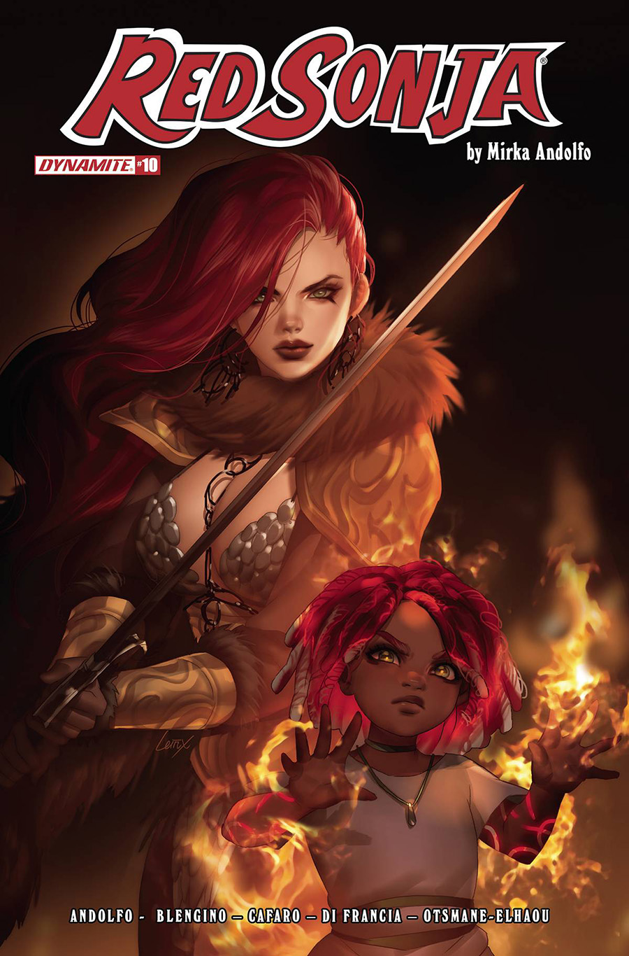 Red Sonja Vol 9 #10 Cover B Variant Lesley Leirix Li Cover