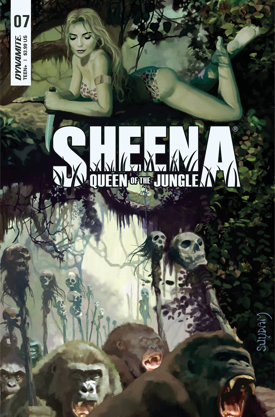 Sheena Queen Of The Jungle #7 Cover B Variant Arthur Suydam Cover