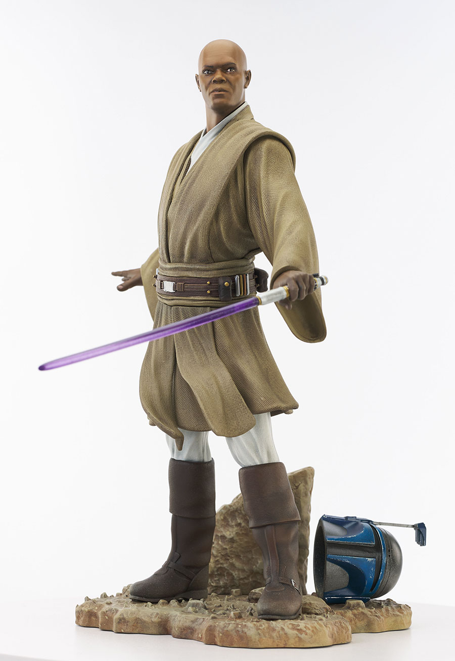 Star Wars Premier Collection Attack Of The Clones Mace Windu 1/7 Scale Statue