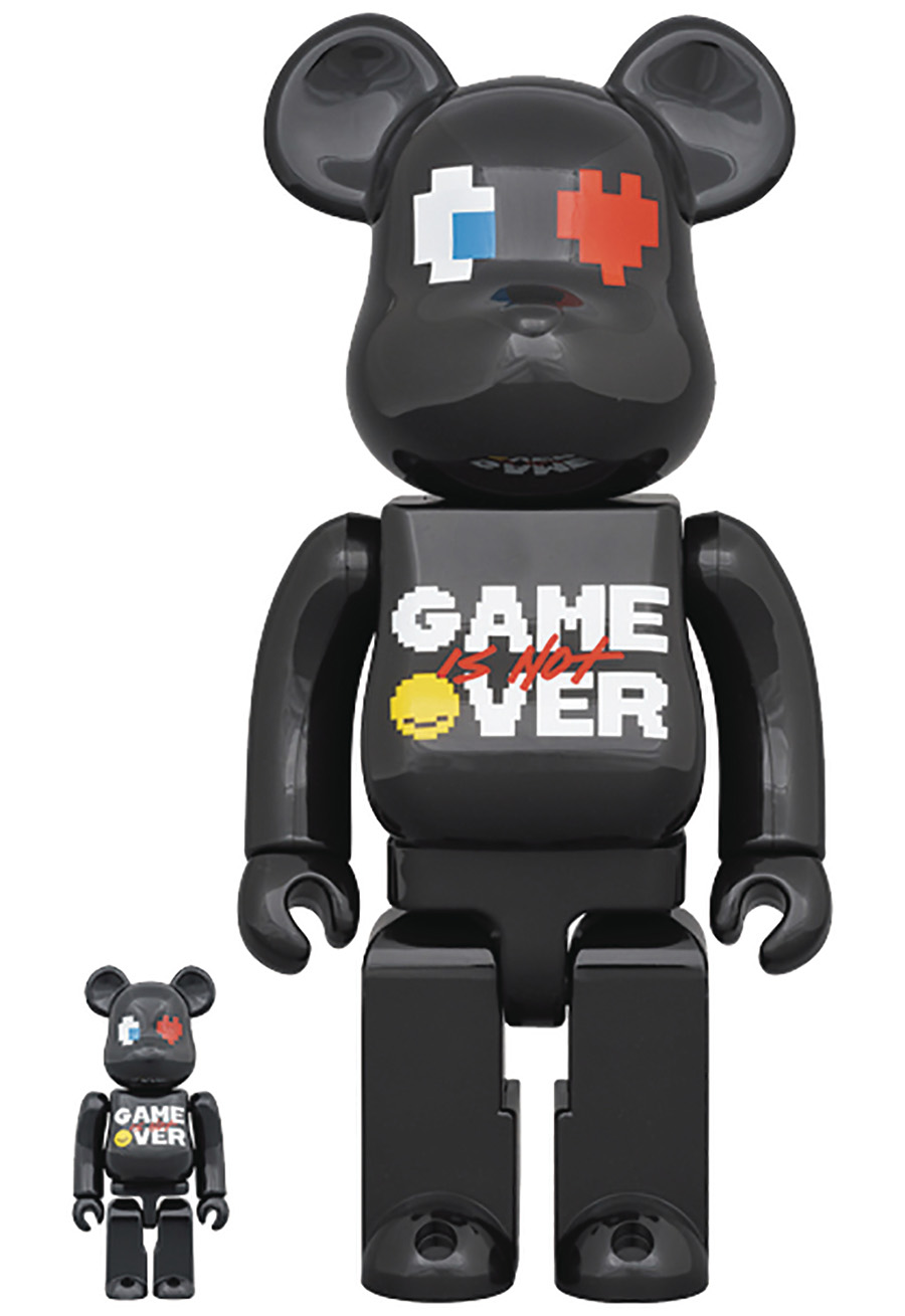 Pac-Man x Grafflex x 9090 x Ship&Crew 100 Percent & 400 Percent 2-Pack Bearbrick