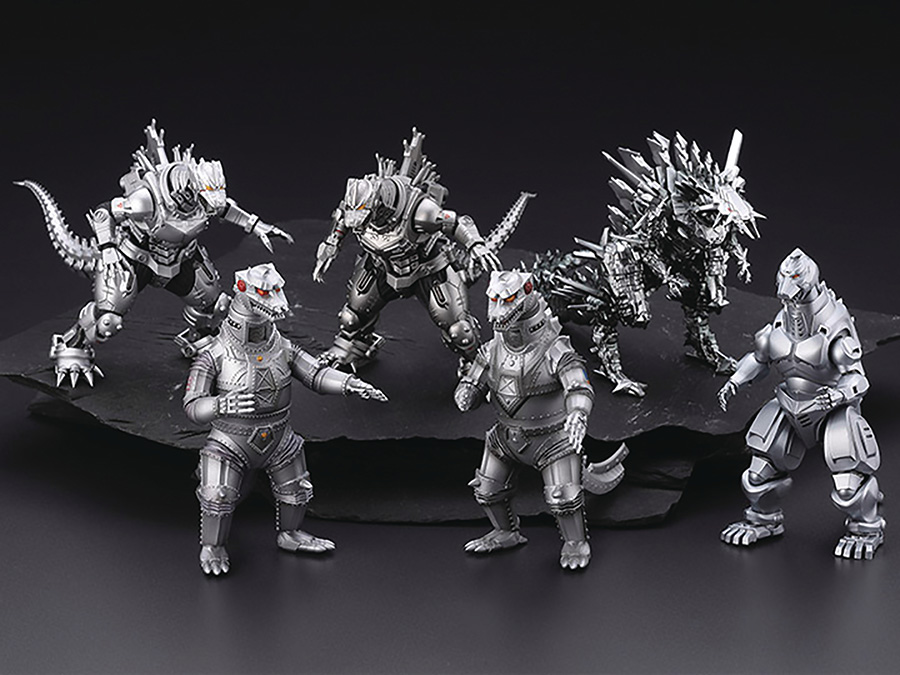 Mechagodzilla Hyper Modeling Trading Figure 6-Piece Set