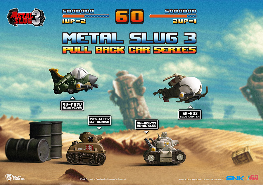 Metal Slug 3 PBC-011 Pull Back Car Set