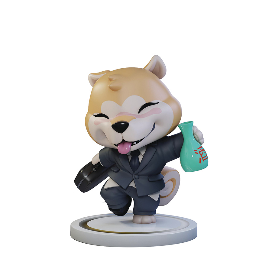 Salaryman Shiba Inu Qrew Art Vinyl Figure