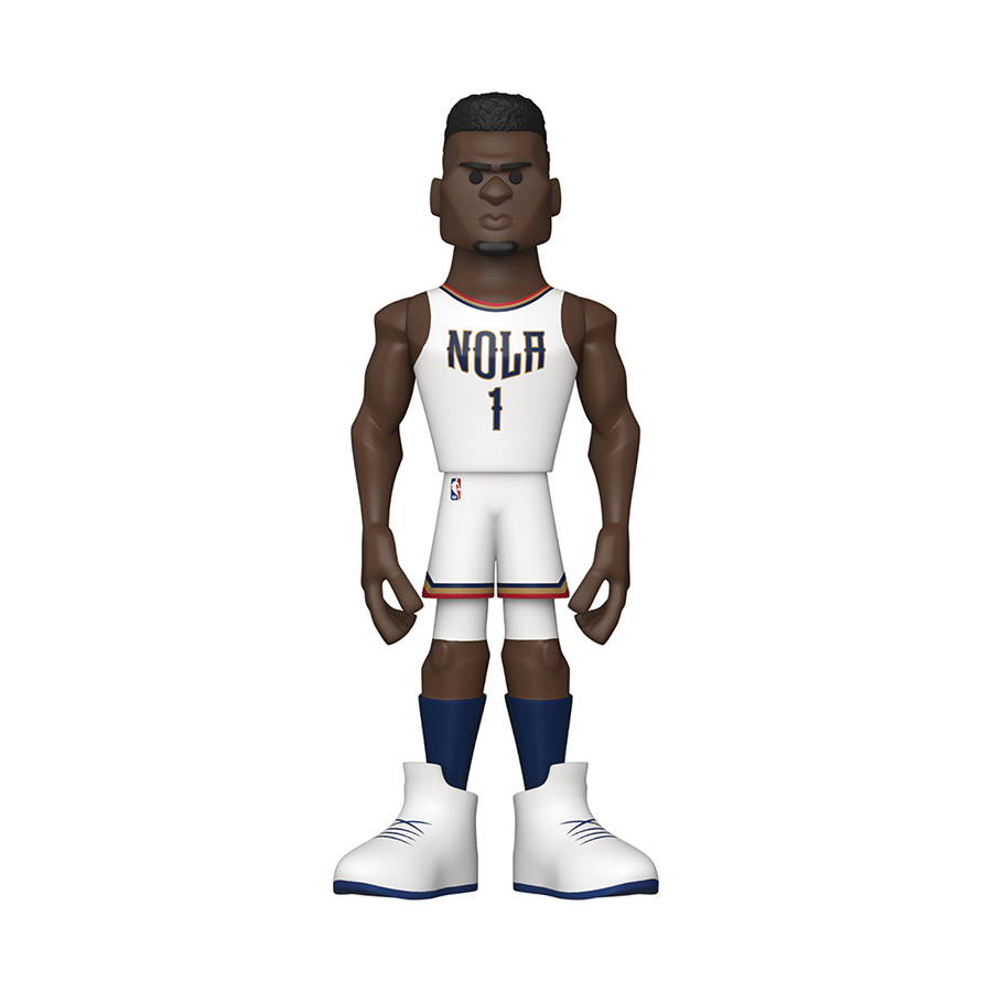 Vinyl Gold NBA Pelicans Zion Williamson Home Uniform 5-Inch Vinyl Figure