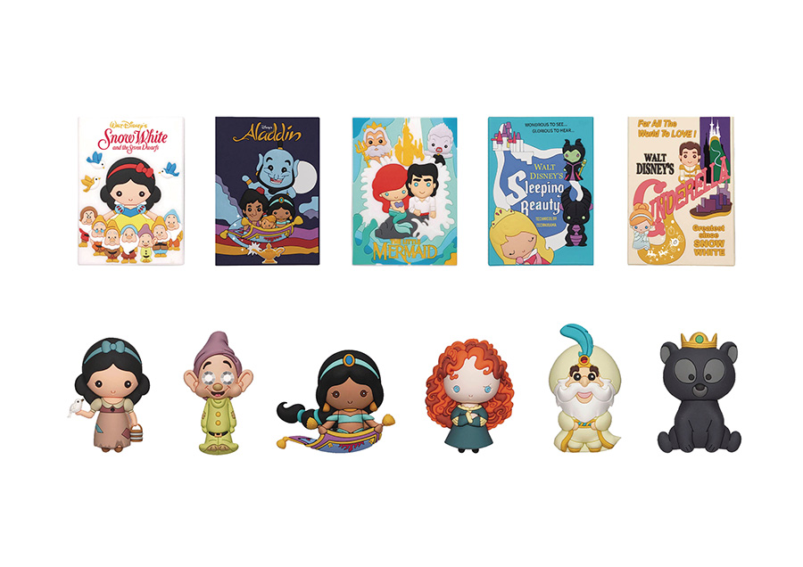 Disney Princesses 3D Foam Bag Clip Series 37 Blind Mystery Box 24-Piece Display