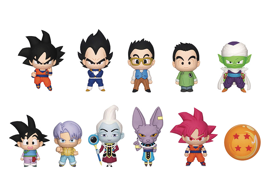 Dragon Ball Super 3D Foam Bag Clip Series 1 Blind Mystery Box 24-Piece Display