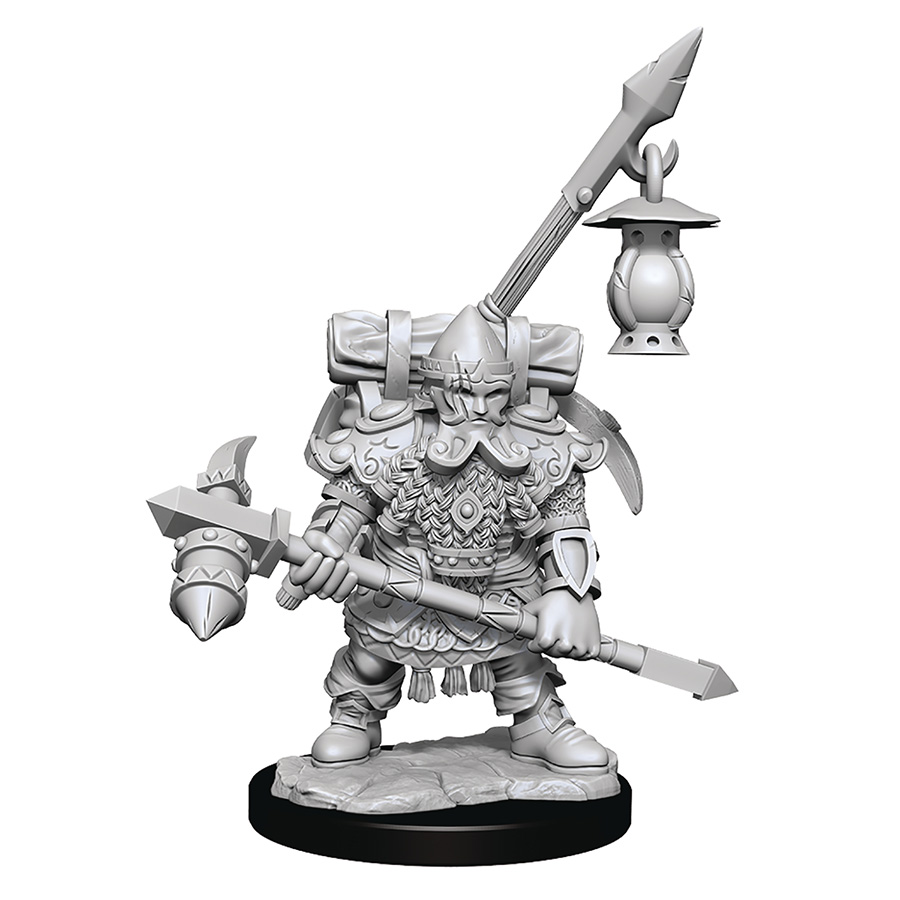 Dungeons & Dragons Frameworks Miniature - Dwarf Fighter Male