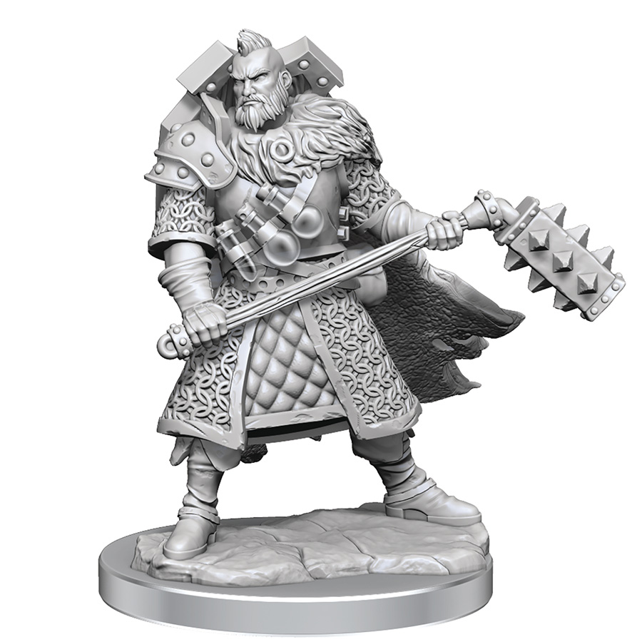 Dungeons & Dragons Frameworks Miniature - Human Fighter Male