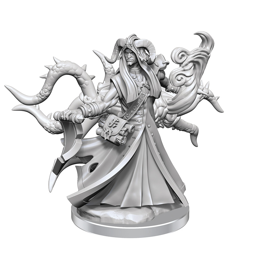 Dungeons & Dragons Frameworks Miniature - Tiefling Warlock Male