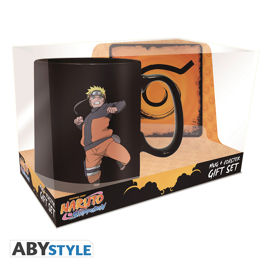 Naruto Shippuden Mug And Coaster Set - Clone Jutsu