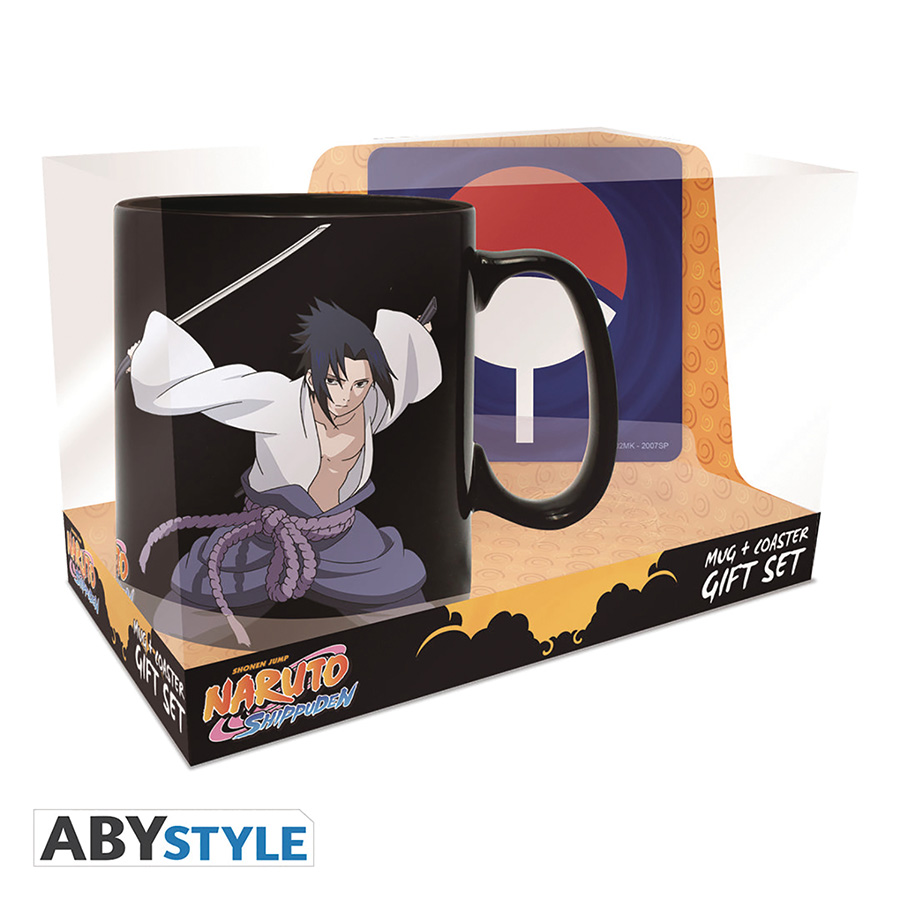Naruto Shippuden Mug And Coaster Set - Naruto & Sasuke