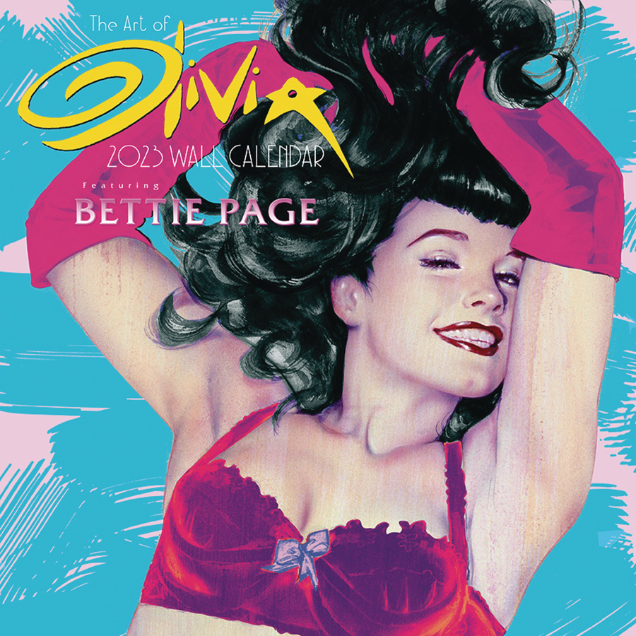 Olivia Featuring Bettie Page 2023 Wall Calendar