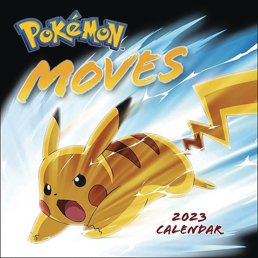 Pokemon Moves 2023 Wall Calendar