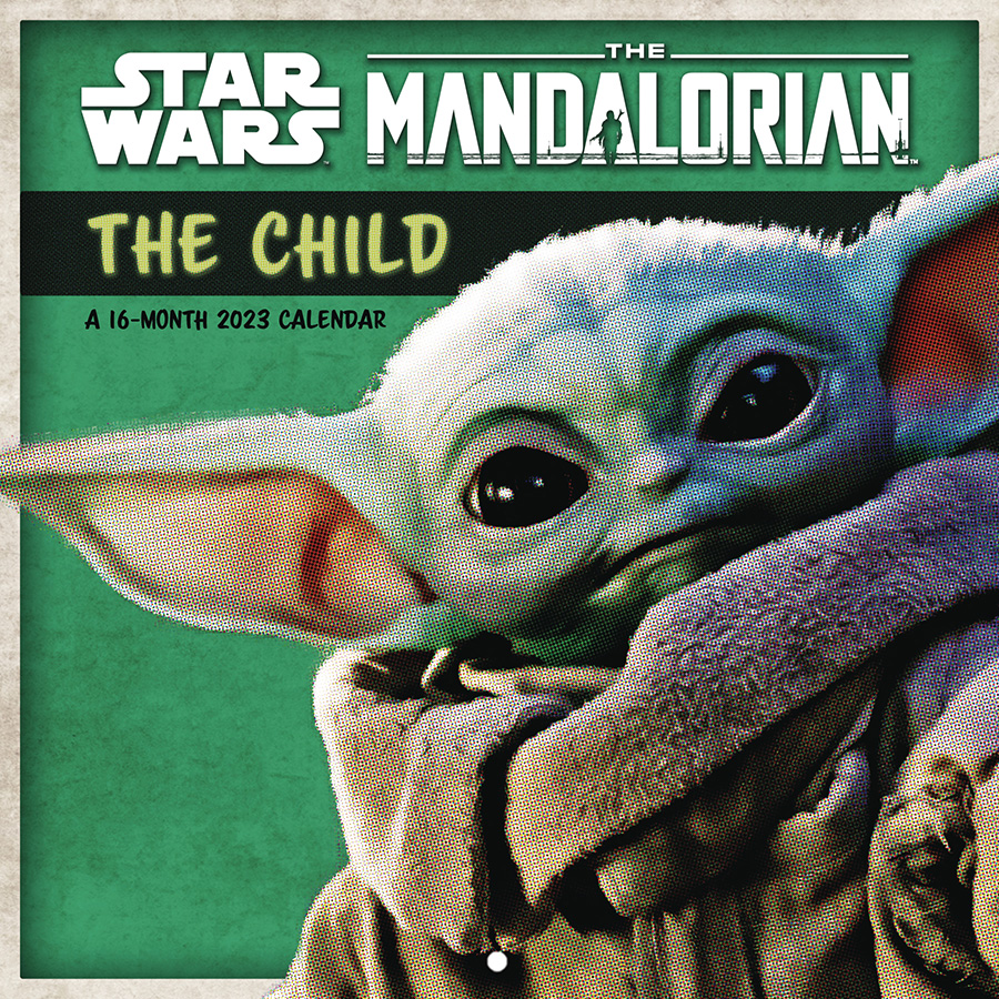 Star Wars The Mandalorian The Child 2023 Wall Calendar