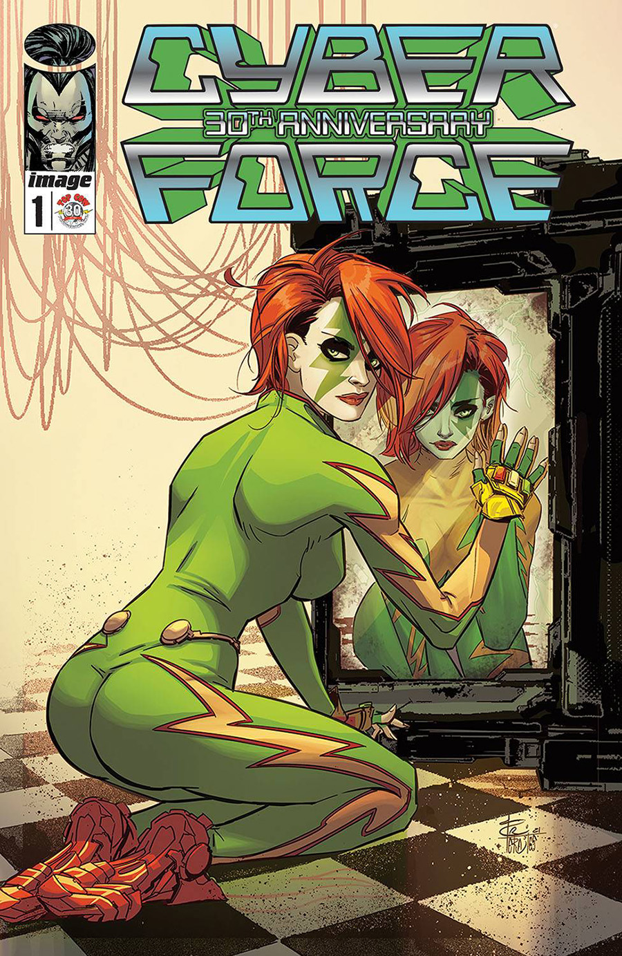 Cyberforce 30th Anniversary Commemorative Edition #1 Cover B Variant Priscilla Petraites Cover