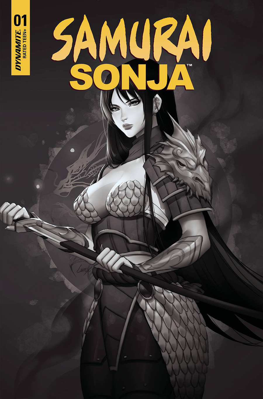 Samurai Sonja #1 Cover H Incentive Lesley Leirix Li Black & White Cover