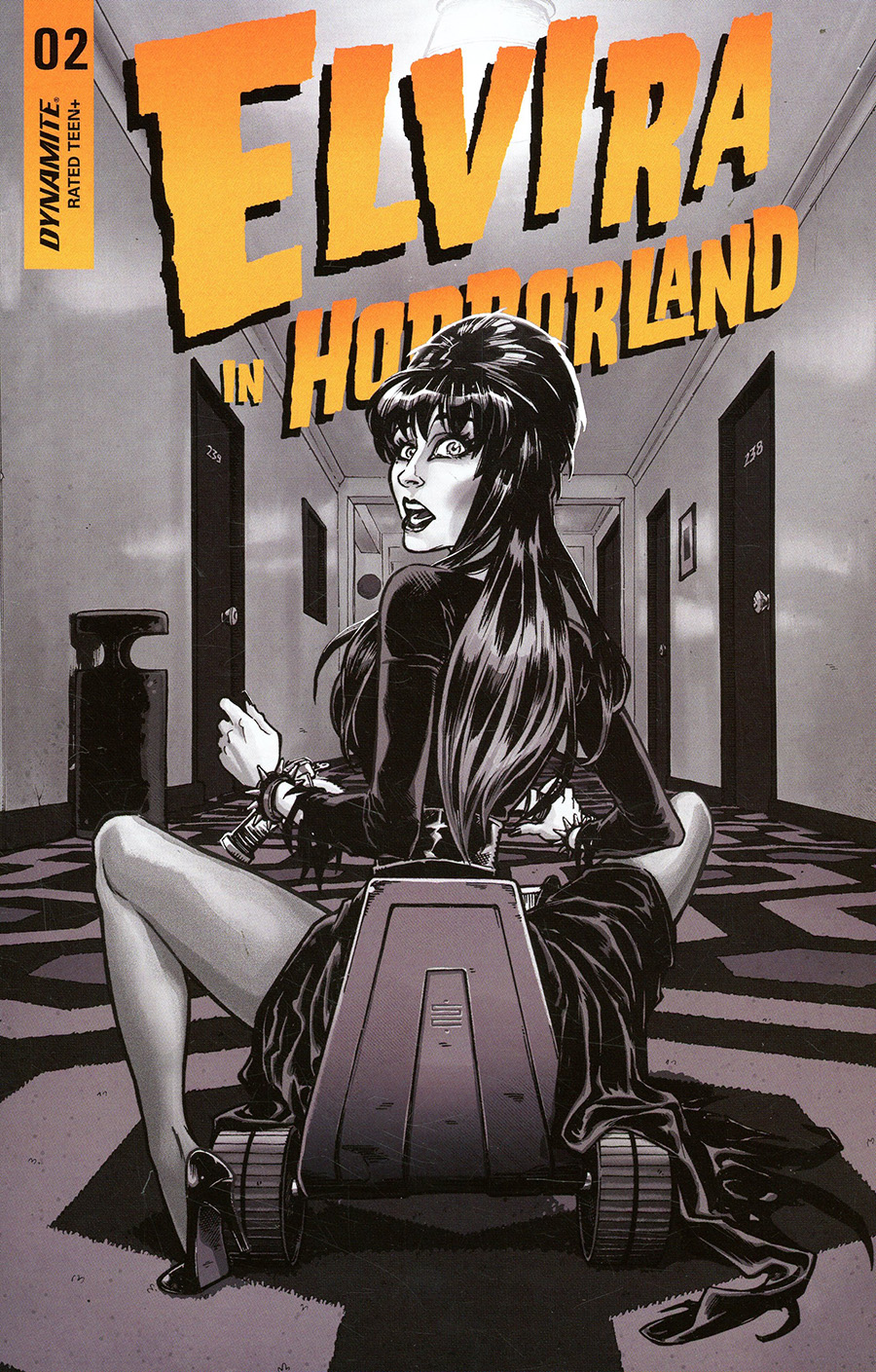 Elvira In Horrorland #2 Cover G Incentive Silvia Califano Black & White Cover