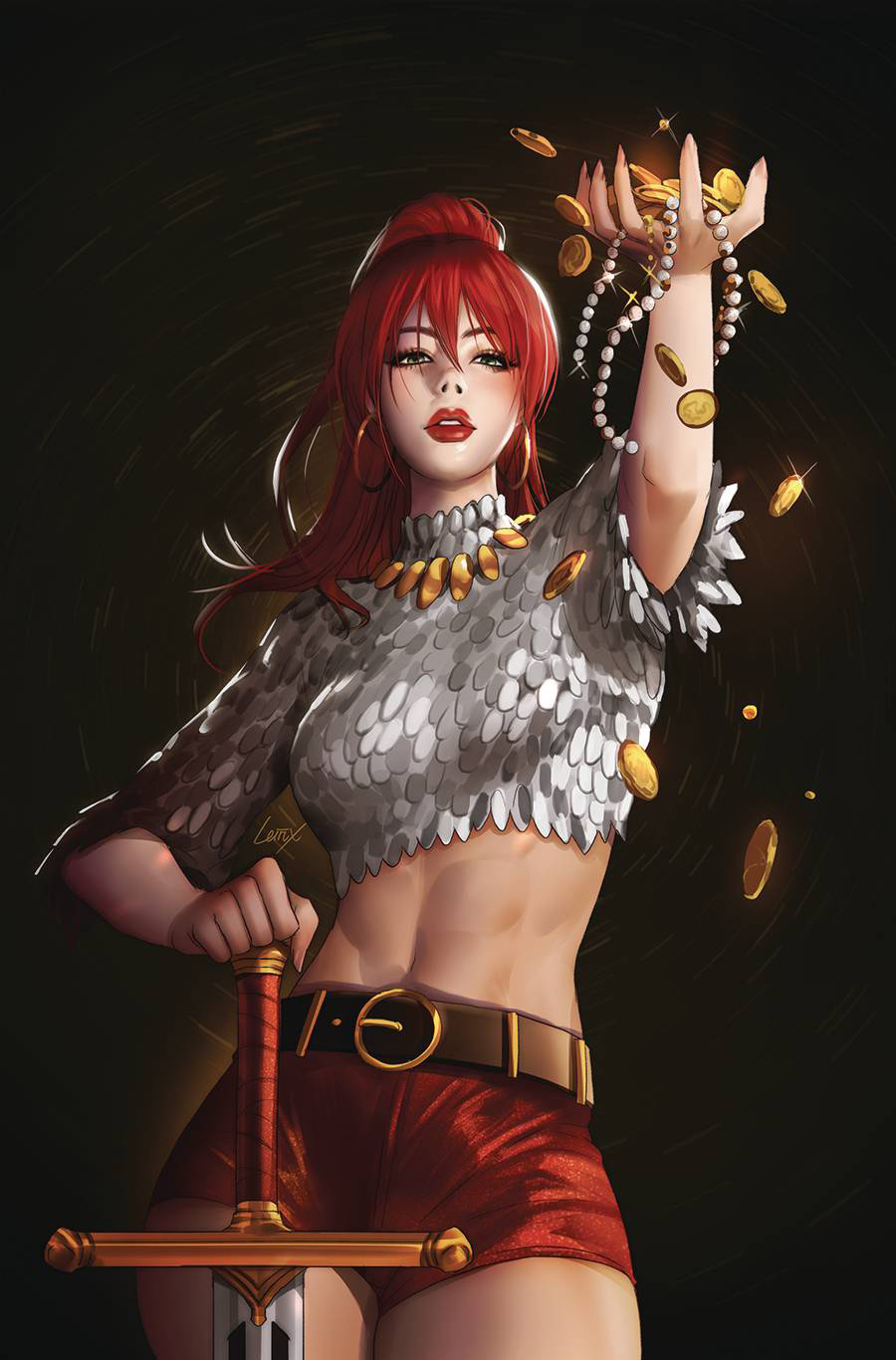 Immortal Red Sonja #3 Cover I Incentive Lesley Leirix Li Virgin Cover