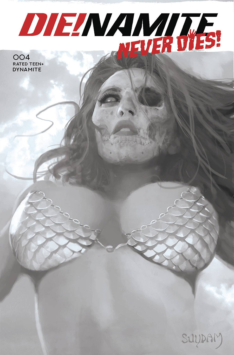 DieNamite Never Dies #4 Cover G Incentive Arthur Suydam Black & White Cover