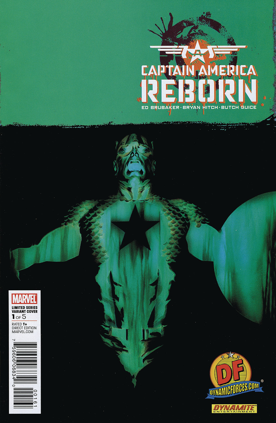 Captain America Reborn #1 Cover J DF Exclusive Alex Ross Negative Art Variant Cover