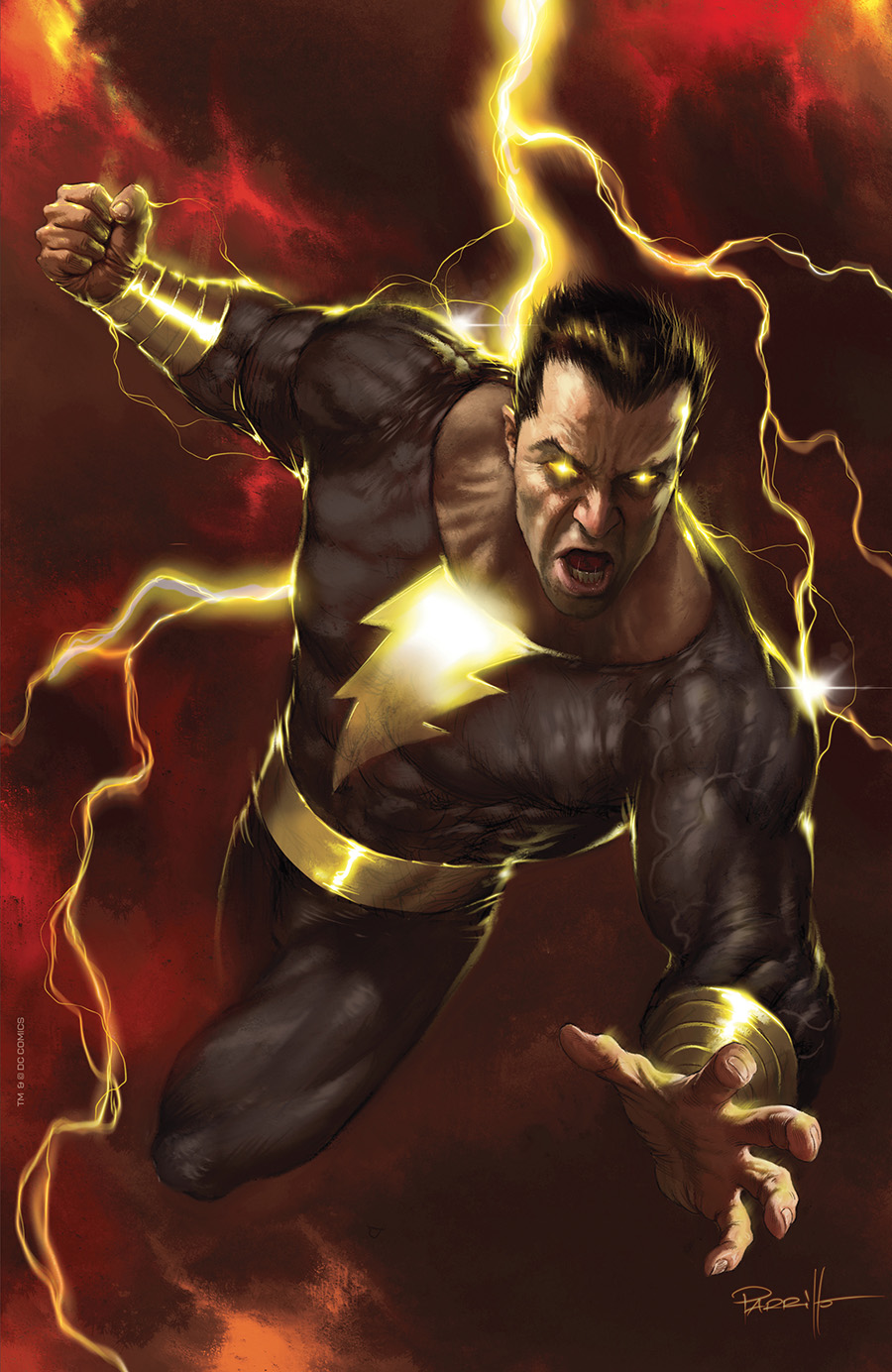 Black Adam #1 Cover H Incentive Lucio Parrillo Card Stock Foil Variant Cover