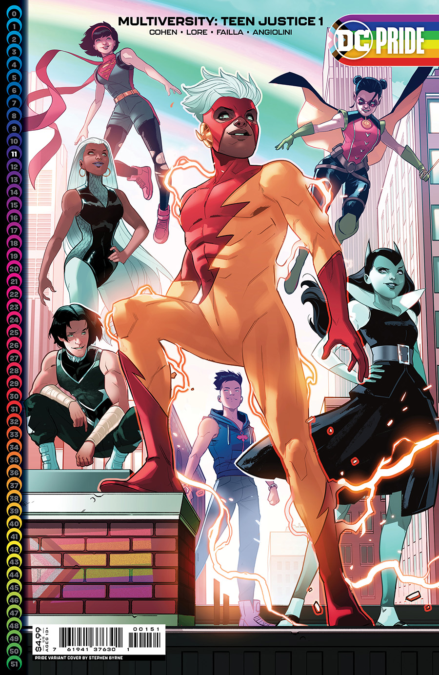 Multiversity Teen Justice #1 Cover C Variant Stephen Byrne Pride Month Card Stock Cover