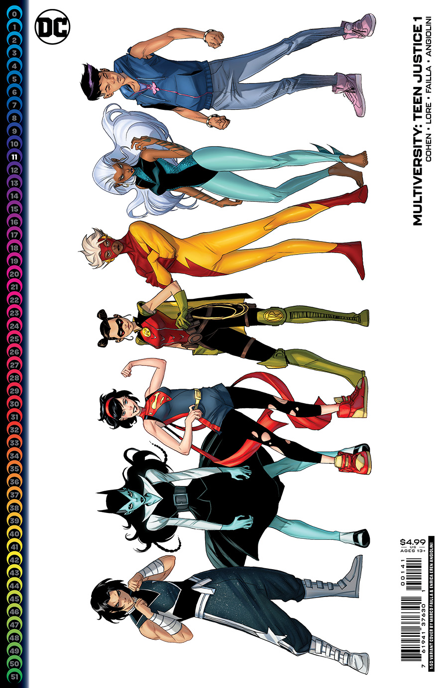 Multiversity Teen Justice #1 Cover F Incentive Marco Failla Card Stock Variant Cover